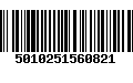 Código de Barras 5010251560821