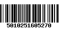 Código de Barras 5010251605270