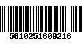 Código de Barras 5010251609216