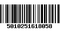 Código de Barras 5010251618058