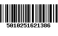 Código de Barras 5010251621386