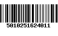 Código de Barras 5010251624011