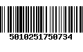 Código de Barras 5010251750734