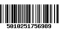 Código de Barras 5010251756989