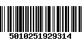 Código de Barras 5010251929314