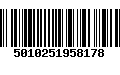 Código de Barras 5010251958178