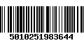 Código de Barras 5010251983644