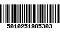 Código de Barras 5010251985303