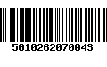 Código de Barras 5010262070043