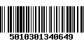 Código de Barras 5010301340649