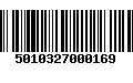 Código de Barras 5010327000169