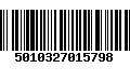 Código de Barras 5010327015798