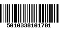 Código de Barras 5010338101701