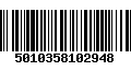 Código de Barras 5010358102948