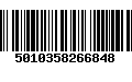 Código de Barras 5010358266848