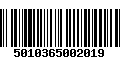 Código de Barras 5010365002019