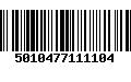 Código de Barras 5010477111104