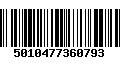 Código de Barras 5010477360793