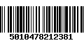 Código de Barras 5010478212381