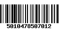 Código de Barras 5010478507012