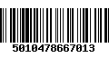 Código de Barras 5010478667013