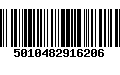 Código de Barras 5010482916206