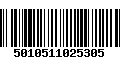 Código de Barras 5010511025305