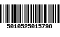 Código de Barras 5010525015798