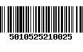 Código de Barras 5010525210025