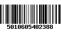 Código de Barras 5010605402388