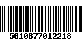 Código de Barras 5010677012218