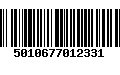 Código de Barras 5010677012331