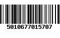 Código de Barras 5010677015707