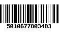 Código de Barras 5010677803403