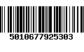 Código de Barras 5010677925303