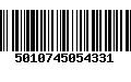 Código de Barras 5010745054331