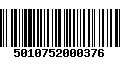 Código de Barras 5010752000376