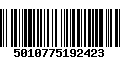 Código de Barras 5010775192423