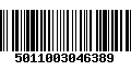 Código de Barras 5011003046389