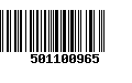 Código de Barras 501100965