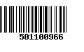 Código de Barras 501100966