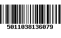 Código de Barras 5011038136079