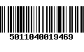 Código de Barras 5011040019469