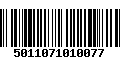 Código de Barras 5011071010077