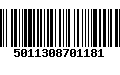 Código de Barras 5011308701181