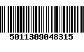 Código de Barras 5011309048315