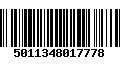 Código de Barras 5011348017778