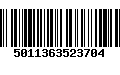 Código de Barras 5011363523704