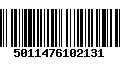 Código de Barras 5011476102131