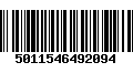 Código de Barras 5011546492094